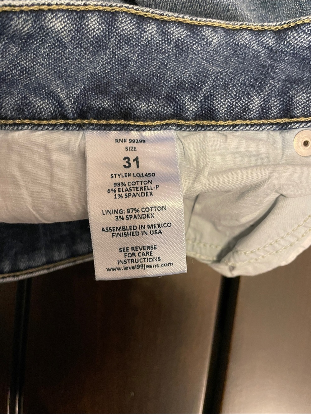 Level 99 Light Blue Rolled-Hem Denim Shorts - Picture 2 of 7